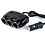 Ntech auto accessories sigarettenaansteker splitter - 2 Poorten USB - Auto Lader 3-delig - autolader usb - Autolader Splitter - Sigarettenaansteker - Auto Hub - Zwart