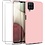 Ntech Hoesje Geschikt Voor Samsung Galaxy A12 hoesje - A22 5G hoesje Silicone Licht Rose - Galaxy A12 / Hoesje Geschikt Voor Samsung Galaxy M12 hoesje Liquid Silicone Soft Nano cover - 2pack Screenprotector Galaxy A12 / M12