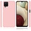 Ntech Hoesje Geschikt Voor Samsung Galaxy A12 hoesje - A22 5G hoesje Silicone Licht Rose - Galaxy A12 / Hoesje Geschikt Voor Samsung Galaxy M12 hoesje Liquid Silicone Soft Nano cover - 2pack Screenprotector Galaxy A12 / M12