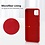 Ntech Hoesje Geschikt Voor Samsung Galaxy A22 hoesje - A22 5G hoesje Silicone Rood - Galaxy A22 hoesje Liquid Silicone Soft Nano cover - 2pack Screenprotector Galaxy A22