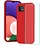 Ntech Hoesje Geschikt Voor Samsung Galaxy A22 hoesje - A22 5G hoesje Silicone Rood - Galaxy A22 hoesje Liquid Silicone Soft Nano cover - 2pack Screenprotector Galaxy A22