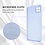 Ntech Hoesje Geschikt Voor Samsung Galaxy A22 hoesje - A22 5G hoesje Silicone Lila - Galaxy A22 hoesje Liquid Silicone Soft Nano cover - 2pack Screenprotector Galaxy A22