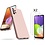 Ntech Hoesje Geschikt Voor Samsung Galaxy A32 hoesje - A32 4G hoesje Silicone Pink Sand - Galaxy A32 Liquid Silicone Soft Nano cover - 2pack Screenprotector Galaxy A32