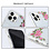 Ntech Siliconen Hoesje met bloemenprint  Geschikt voor iPhone 11 Pro Max Vlinders en rozen – Transparant