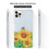 Ntech Siliconen Hoesje met bloemenprint  Geschikt voor iPhone 11 Pro Max Zonnebloemen – Transparant