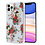 Ntech Siliconen Hoesje met bloemenprint  Geschikt voor iPhone 11 Pro Max Boeket en Rozen – Transparant