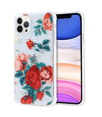 Ntech Hoesje met bloemenprint iPhone 12/12 ProLuxe