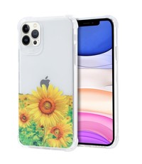 Ntech Hoesje met bloemenprint iPhone 12/12 ProLuxe