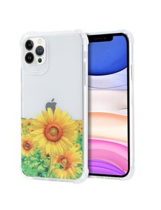 Ntech Hoesje met bloemenprint iPhone 12 Pro Max