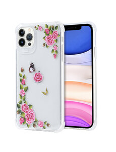 Ntech Hoesje met bloemenprint iPhone 11 Pro