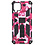 Ntech Hoesje Geschikt Voor Samsung Galaxy A12 (5G) Hoesje - Rugged Extreme Backcover Camouflage met Kickstand - Pink