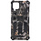 Ntech Hoesje Geschikt Voor Samsung Galaxy A12 (5G) Hoesje - Rugged Extreme Backcover Takjes Camouflage met Kickstand – Grijs