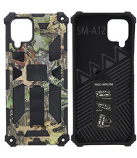 Ntech Samsung Galaxy A12 5G Hoesje - Rugged Extreme Backcover