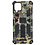Ntech Hoesje Geschikt Voor Samsung Galaxy A12 (5G) Hoesje - Rugged Extreme Backcover Blaadjes Camouflage met Kickstand – Groen