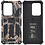 Ntech Hoesje Geschikt Voor Samsung Galaxy S20 Ultra Hoesje - Rugged Extreme Backcover Takjes Camouflage met Kickstand - Grijs