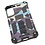 Ntech Hoesje Geschikt Voor Samsung Galaxy S21 Hoesje - Rugged Extreme Backcover Camouflage met Kickstand - Paars