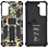 Ntech Hoesje Geschikt Voor Samsung Galaxy S21 Hoesje - Rugged Extreme Backcover Blaadjes Camouflage met Kickstand - Groen