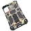 Ntech Hoesje Geschikt Voor Samsung Galaxy S21 Hoesje - Rugged Extreme Backcover Blaadjes Camouflage met Kickstand - Groen