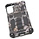 Ntech Hoesje Geschikt Voor Samsung Galaxy S21 Hoesje - Rugged Extreme Backcover Takjes Camouflage met Kickstand - Grijs