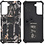 Ntech Hoesje Geschikt Voor Samsung Galaxy S21 Hoesje - Rugged Extreme Backcover Takjes Camouflage met Kickstand - Grijs