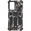 Ntech Hoesje Geschikt Voor Samsung Galaxy S20 Plus Hoesje - Rugged Extreme Backcover Takjes Camouflage met Kickstand - Grijs