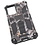 Ntech Hoesje Geschikt Voor Samsung Galaxy S20 Plus Hoesje - Rugged Extreme Backcover Takjes Camouflage met Kickstand - Grijs