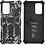 Ntech Hoesje Geschikt Voor Samsung Galaxy S20 Hoesje - Rugged Extreme Backcover Takjes Camouflage met Kickstand - Grijs