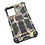 Ntech Hoesje Geschikt Voor Samsung Galaxy S20 Hoesje - Rugged Extreme Backcover Blaadjes Camouflage met Kickstand - Groen