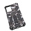 Ntech Hoesje Geschikt Voor Samsung Galaxy S20 FE Hoesje - Rugged Extreme Backcover Marmer Camouflage met Kickstand - Zwart