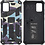 Ntech Hoesje Geschikt Voor Samsung Galaxy A71 (4G) Hoesje - Rugged Extreme Backcover Camouflage met Kickstand - Paars