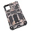 Ntech Hoesje Geschikt Voor Samsung Galaxy A71 (4G) Hoesje - Rugged Extreme Backcover Takjes Camouflage met Kickstand - Grijs