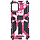 Ntech Hoesje Geschikt Voor Samsung Galaxy A71 (4G) Hoesje - Rugged Extreme Backcover Camouflage met Kickstand - Pink