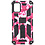Ntech Hoesje Geschikt Voor Samsung Galaxy A51 (4G) Hoesje - Rugged Extreme Backcover Camouflage met Kickstand - Pink
