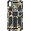 Ntech Hoesje Geschikt voor iPhone XR Hoesje - Rugged Extreme Backcover Blaadjes Camouflage met Kickstand - Groen