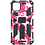 Ntech Hoesje Geschikt voor iPhone 11 Hoesje - Rugged Extreme Backcover Camouflage met Kickstand - Pink