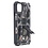 Ntech Hoesje Geschikt voor iPhone 11 Hoesje - Rugged Extreme Backcover Takjes Camouflage met Kickstand - Grijs