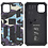 Ntech Hoesje Geschikt voor iPhone 11 Hoesje - Rugged Extreme Backcover Camouflage met Kickstand – Paars