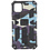 Ntech Hoesje Geschikt voor iPhone 11 Hoesje - Rugged Extreme Backcover Camouflage met Kickstand – Paars