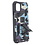 Ntech Hoesje Geschikt voor iPhone 11 Hoesje - Rugged Extreme Backcover Camouflage met Kickstand – Paars