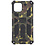 Ntech Hoesje Geschikt voor iPhone 12 Pro Max Hoesje - Rugged Extreme Backcover Army Camouflage met Kickstand - Groen