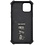 Ntech Hoesje Geschikt voor iPhone 12 (Pro) Hoesje - Rugged Extreme Backcover Marmer Camouflage met Kickstand - Zwart