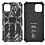 Ntech Hoesje Geschikt voor iPhone 12 (Pro) Hoesje - Rugged Extreme Backcover Takjes Camouflage met Kickstand - Grijs