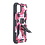 Ntech Hoesje Geschikt voor iPhone 12 (Pro) Hoesje - Rugged Extreme Backcover Camouflage met Kickstand - Pink