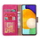 Ntech Hoesje Geschikt Voor Samsung Galaxy A53 / A53s hoesje bookcase Pink - Hoesje Geschikt Voor Samsung Galaxy A53 wallet case portemonnee hoesje - A53 5G Hoes met Pasjeshouder cover