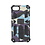 Ntech Hoesje Geschikt voor iPhone 7 Hoesje - Rugged Extreme Backcover Camouflage met Kickstand - Paars