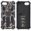 Ntech Hoesje Geschikt voor iPhone 8 Hoesje - Rugged Extreme Backcover Takjes Camouflage met Kickstand - Grijs