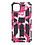 Ntech Hoesje Geschikt voor iPhone 11 Pro Max Hoesje - Rugged Extreme Backcover Camouflage met Kickstand - Pink