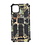 Ntech Hoesje Geschikt voor iPhone 11 Pro Max Hoesje - Rugged Extreme Backcover Blaadjes Camouflage met Kickstand - Groen