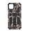Ntech Hoesje Geschikt voor iPhone 11 Pro Max Hoesje - Rugged Extreme Backcover Takjes Camouflage met Kickstand - Grijs