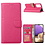 Ntech Hoesje Geschikt Voor Samsung Galaxy A33 hoesje bookcase Pink - Hoesje Geschikt Voor Samsung Galaxy A33 wallet case portemonnee hoesje - A33 5G Hoes met Pasjeshouder cover